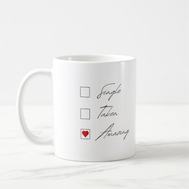 Saint Valentin Mug - Relation Statut Cadeau (Gauche)