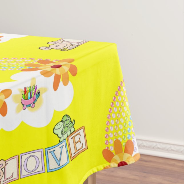 Saint Valentin Nappe Love Rainbow Turtle (In Situ)