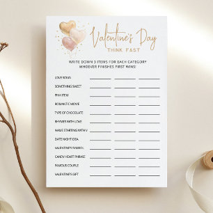 Saint Valentin Pensez vite, pensez carte de fête r