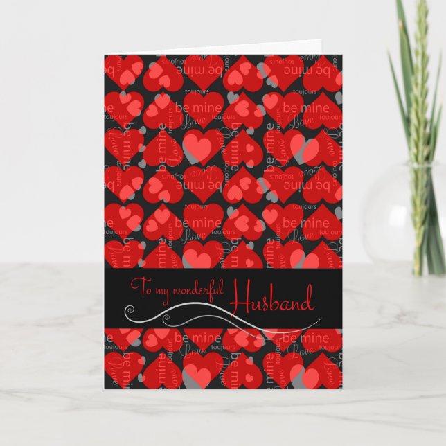 Saint-Valentin pour la carte de mari (Devant)