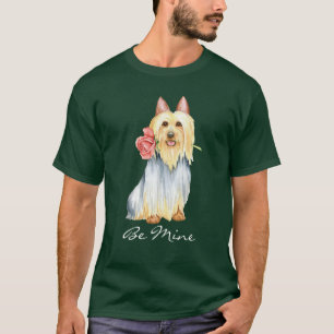 Saint-Valentin Rose Silky Terrier T-Shirt