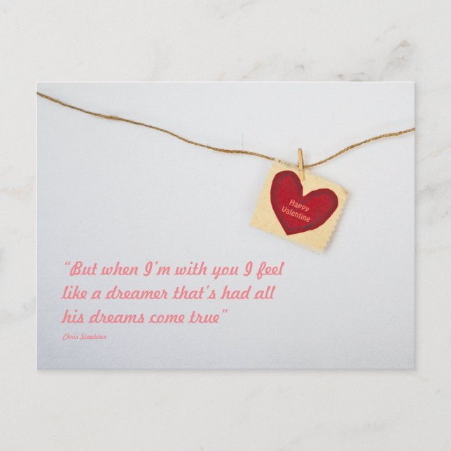Saint Valentin simple carte élégante 01 (Devant)