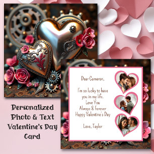 Saint-Valentin Steampunk Modèle de photo florale