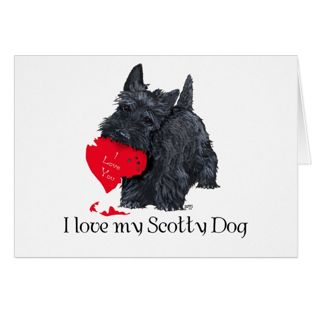 Saint-Valentin Terrier Écossais (Devant horizontal)