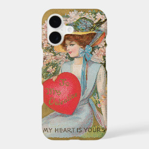 Saint-Valentin vintage, Dame victorienne avec cœur
