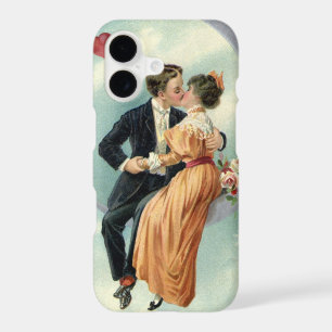 Saint-Valentin vintage victorien Baiser sur la Lun