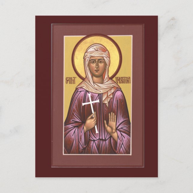 Saint Valentina Prayer Card (Front)