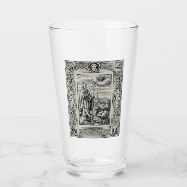 Saint Valentine Bishop of Terni  Glass (Front)