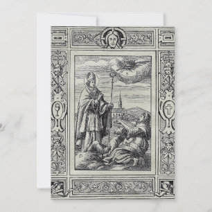 Saint Valentine Bishop of Terni  Holiday Card