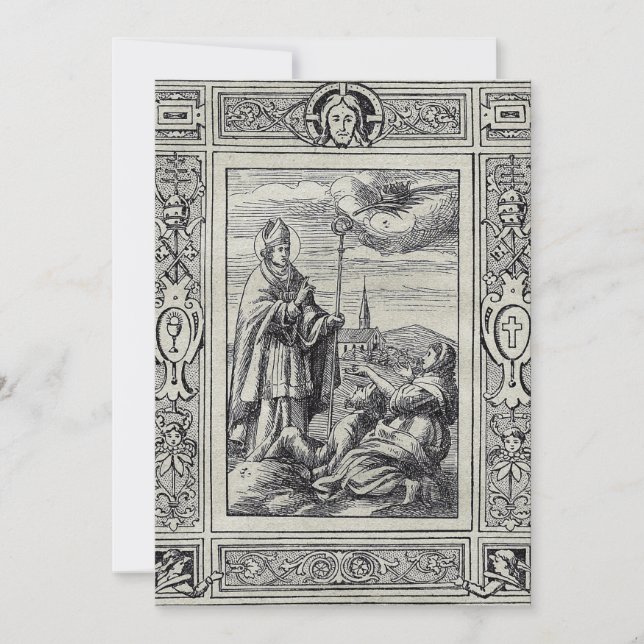 Saint Valentine Bishop of Terni  Holiday Card (Front)