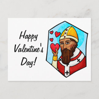 Saint Valentine Holiday Postcard