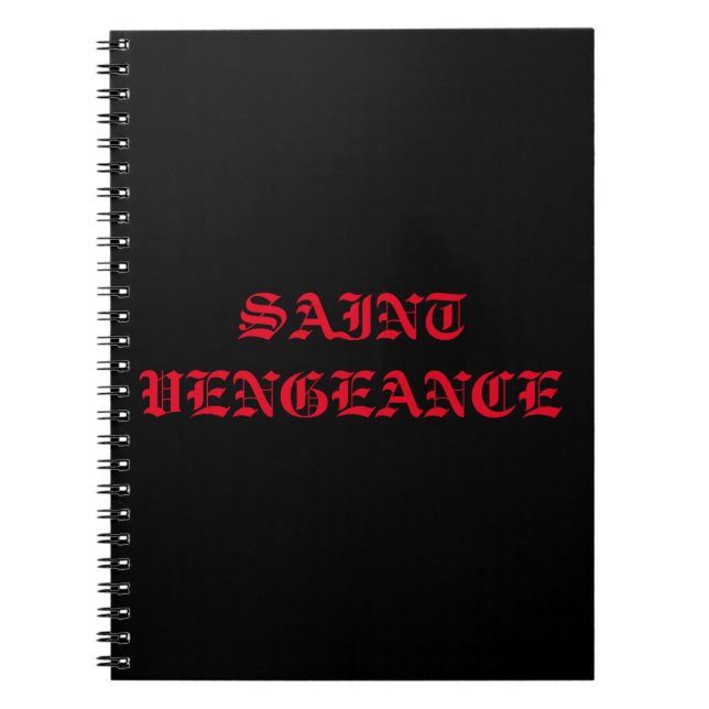 SAINT VENGEANCE NOTEBOOK (Front)
