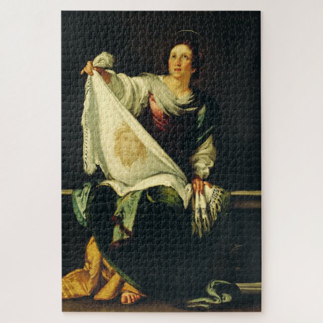 Saint Veronica by Bernardo Strozzi Jigsaw Puzzle (Vertical)