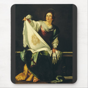 Saint Veronica by Bernardo Strozzi Mouse Pad