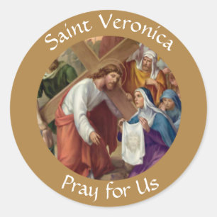 Saint Veronica Feast Day July 12 Classic Round Sticker