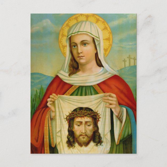 Saint Veronica Feast Day July 12 Postcard (Front)