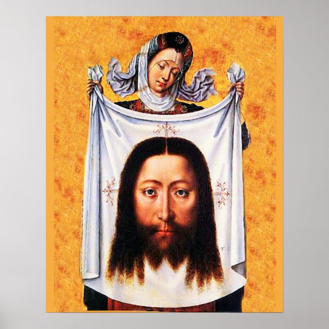 Saint Veronica Veil Suaire Saint Face 01A Poster (Devant)