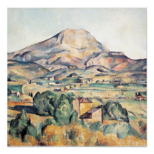 Saint-Victoire Barnes Mountain Paul Cezanne  Poster