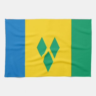 saint vincent and grenadines country flag towel