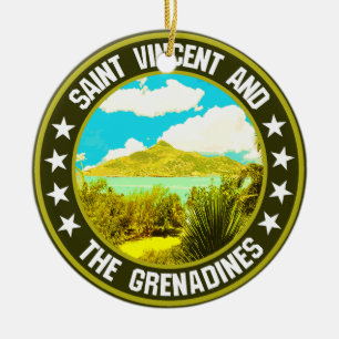 Saint Vincent and the Grenadines                   Ceramic Ornament