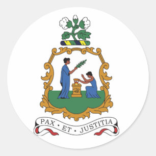 Saint Vincent and the Grenadines Coat of Arms Classic Round Sticker