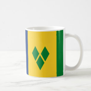 "Saint Vincent and the Grenadines Flag Mug - Vibra