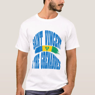Saint Vincent and the Grenadines flag T-Shirt