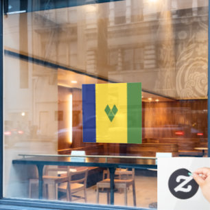Saint Vincent and the Grenadines flag Window Cling