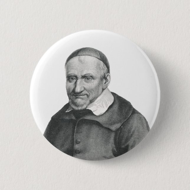 Saint Vincent de Paul 2 Inch Round Button (Front)