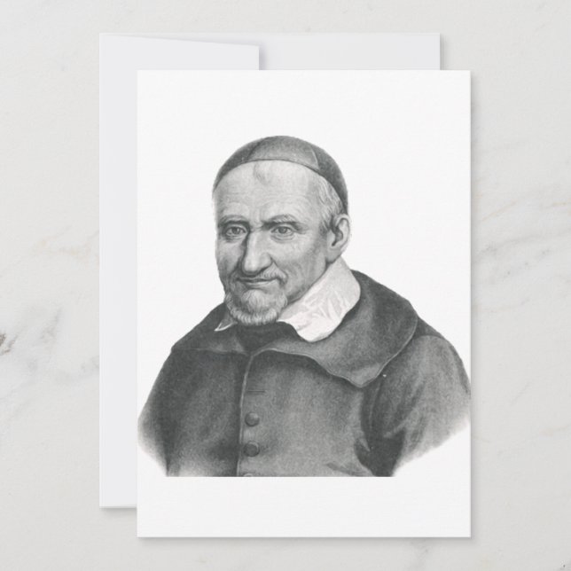 Saint Vincent de Paul Gentle Mercy Art Invitation (Front)
