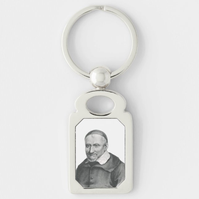 Saint Vincent de Paul Gentle Mercy Art Keychain (Front)