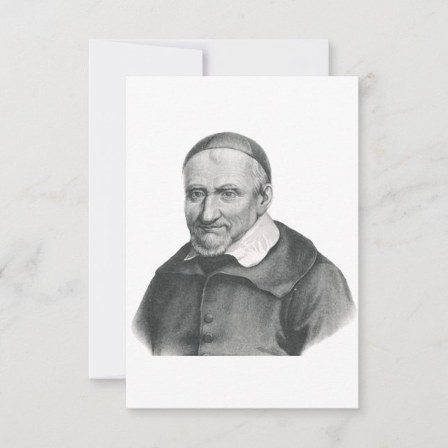 Saint Vincent de Paul Gentle Mercy Art Thank You Card (Front)