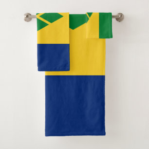 Saint Vincent Flag Bath Towel Set