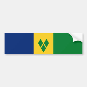 Saint Vincent Flag Bumper Sticker