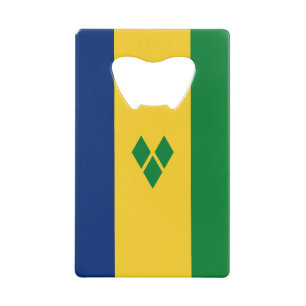 Saint Vincent Flag Credit Card Bottle Opener