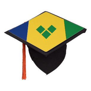 Saint Vincent Flag Graduation Cap Topper