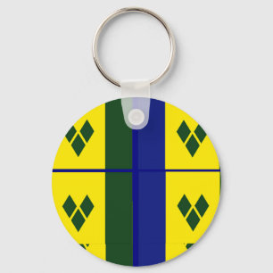 Saint vincent flag keychain