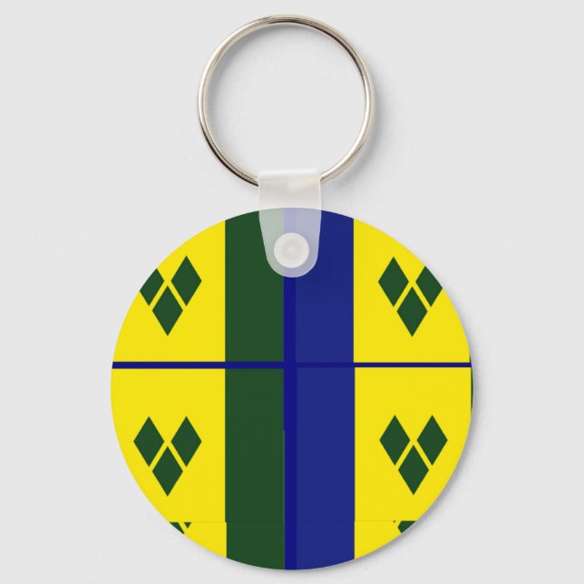 Saint vincent flag keychain (Front)