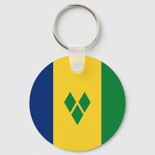 Saint Vincent Flag Keychain