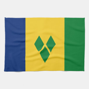 Saint Vincent Flag Kitchen Towel
