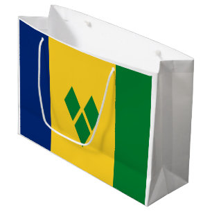 Saint Vincent Flag Large Gift Bag