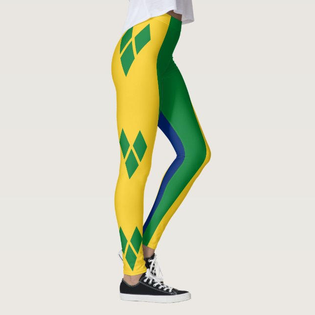 Saint Vincent Flag Leggings (Right)
