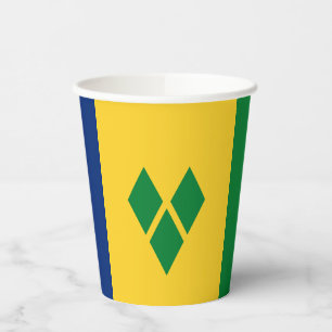 Saint Vincent Flag Paper Cups