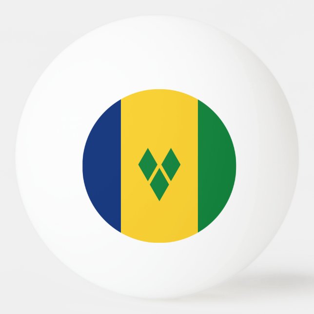 Saint Vincent Flag Ping Pong Ball (Front)