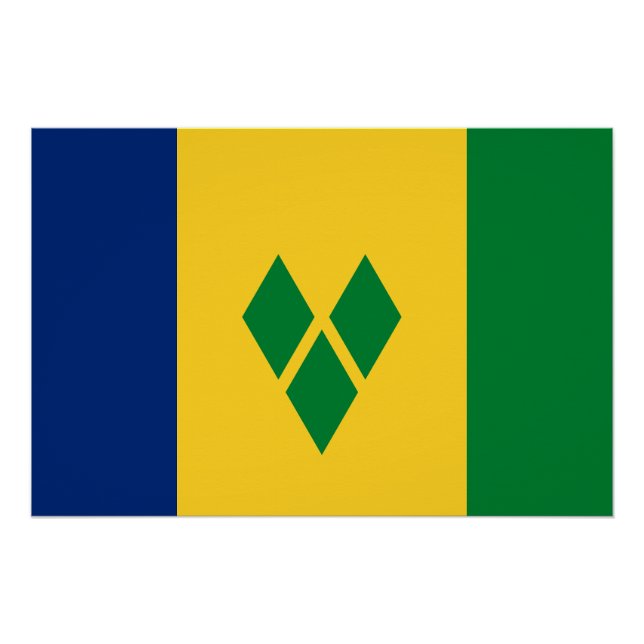 Saint Vincent Flag Poster (Front)