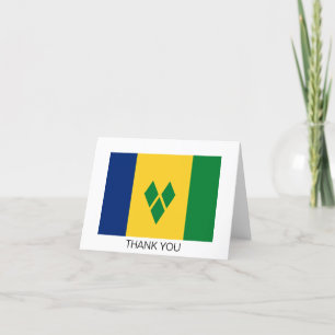 Saint Vincent Flag Thank You Card