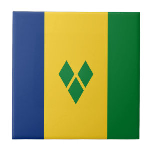 Saint Vincent Flag Tile