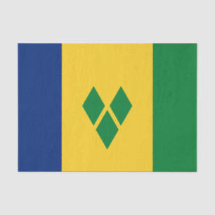 Saint Vincent Flag Tissue Paper