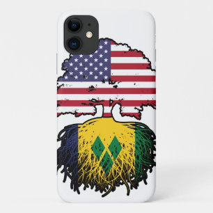 Saint Vincent Vincentian American USA Tree Roots iPhone 11 Case