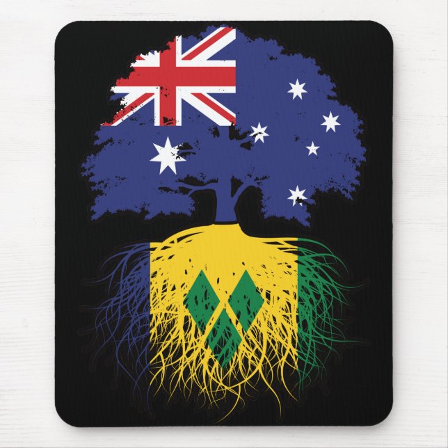 Saint Vincent Vincentian Australian Australia Tree Mouse Pad (Front)